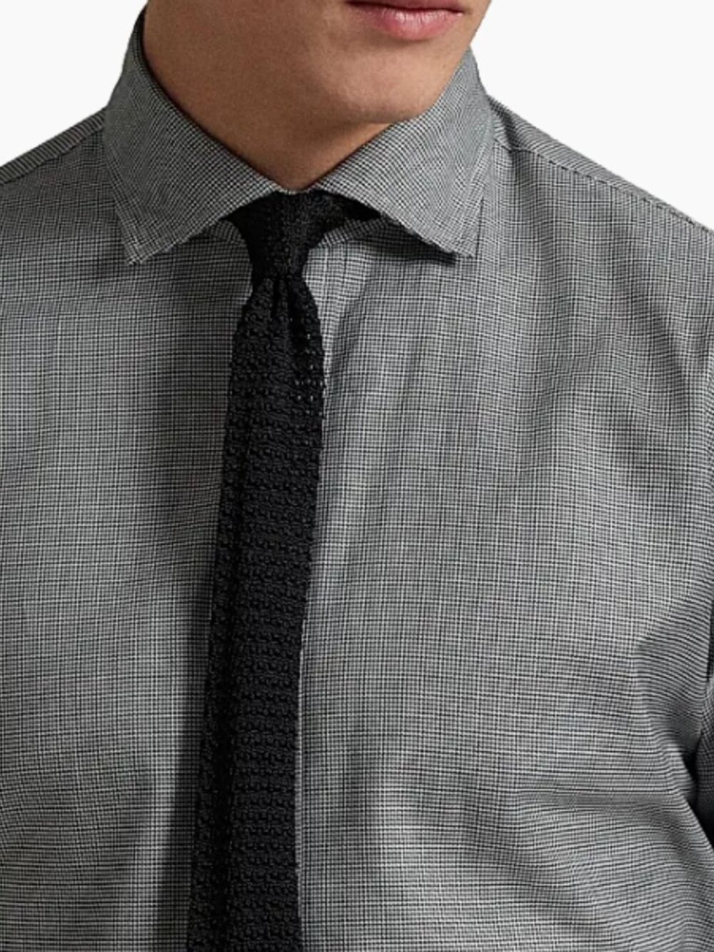 Polo Ralph Lauren Classic Fit Micro Houndstooth Dress Shirt 16.5 34/35